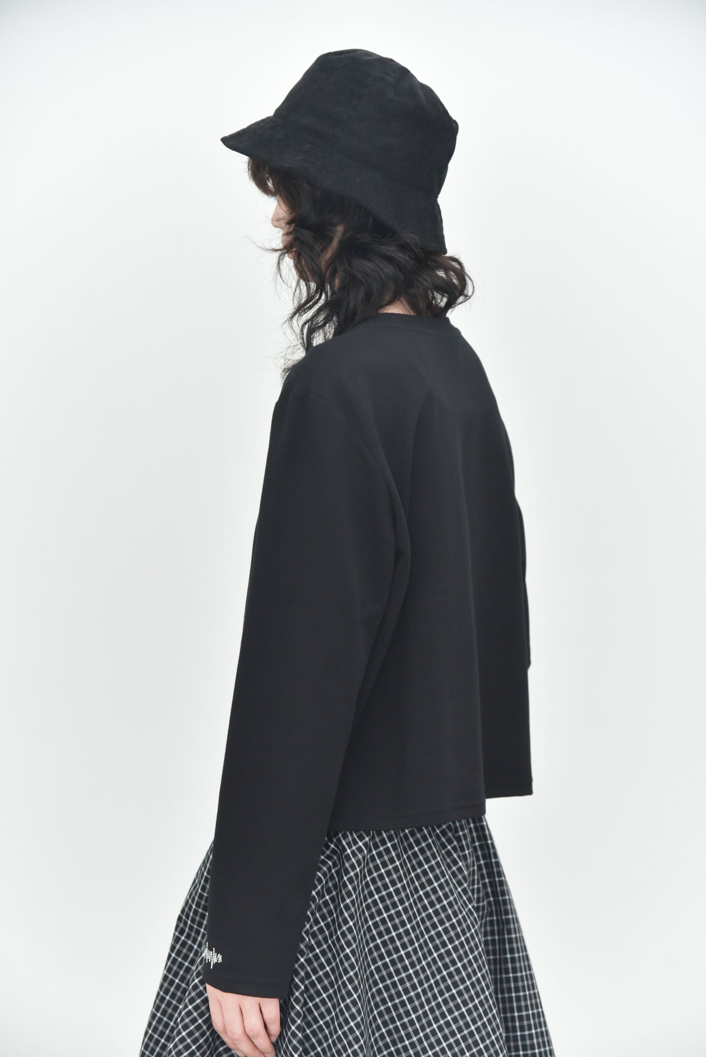 心電感應拼接設計款短版T恤