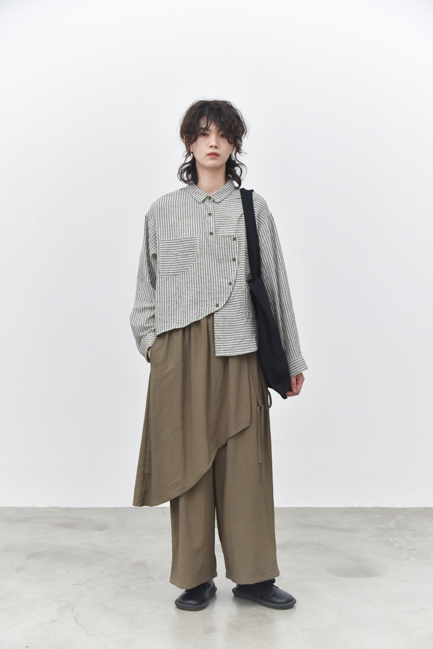 半月~打破規則拼接襯衫