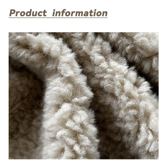 毛絨絨羊羔高質感造型保暖背心