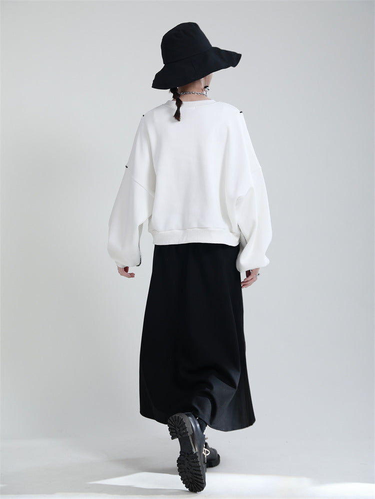 最佳設計款!毛毛撞色設計款衛衣(加絨)