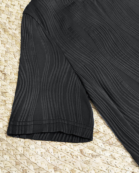 夏季新款|立體波紋設計親膚時尚實穿上衣