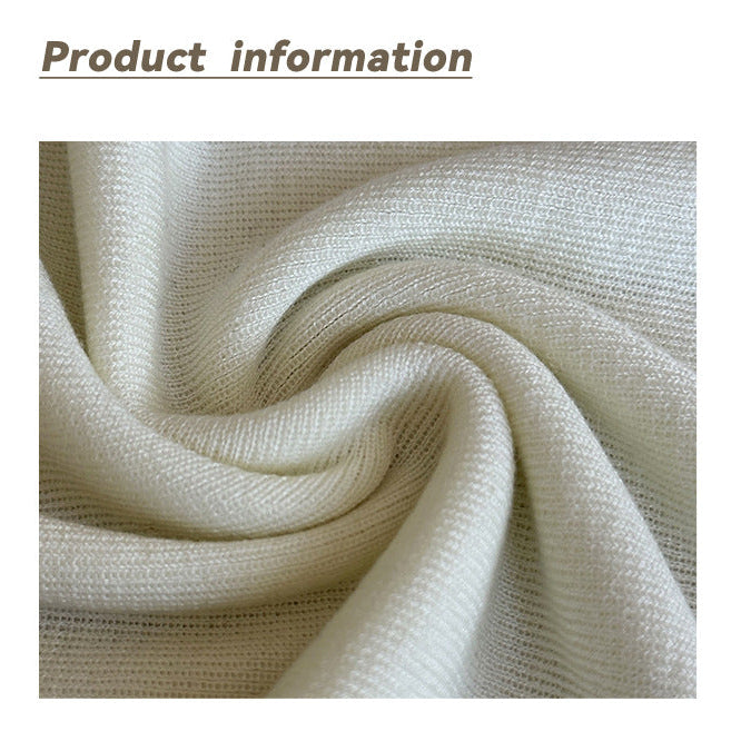 五分袖半高領百搭寬鬆上衣-五色