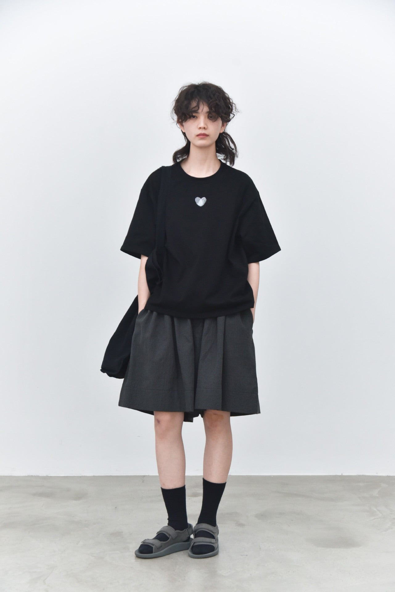 指紋愛心寬版潮T