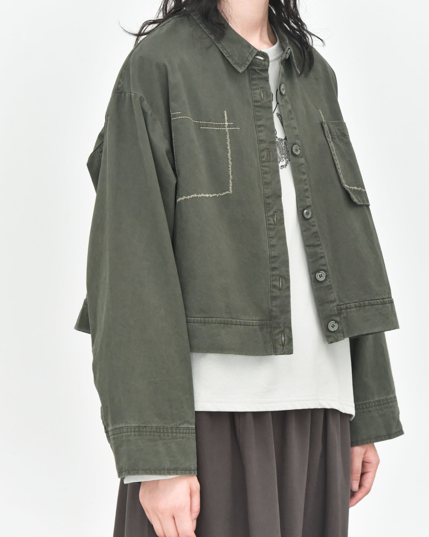 設計款解構口袋帥氣薄外套