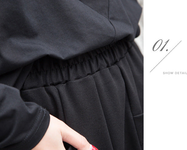 秋季直筒造型大口袋七分褲1010