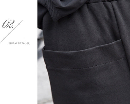 秋季直筒造型大口袋七分褲1010