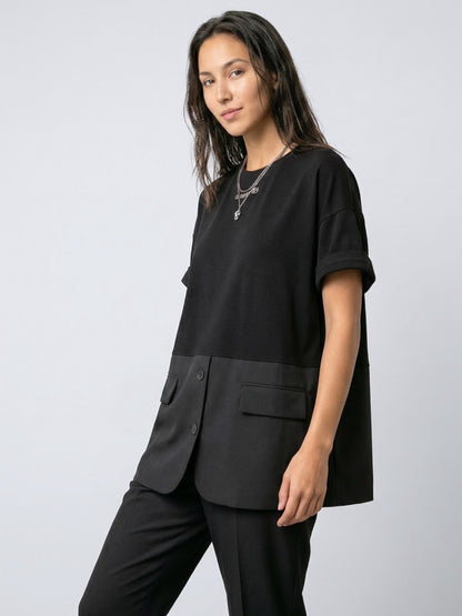 設計款｜西裝下擺設計款造型Ｔ恤