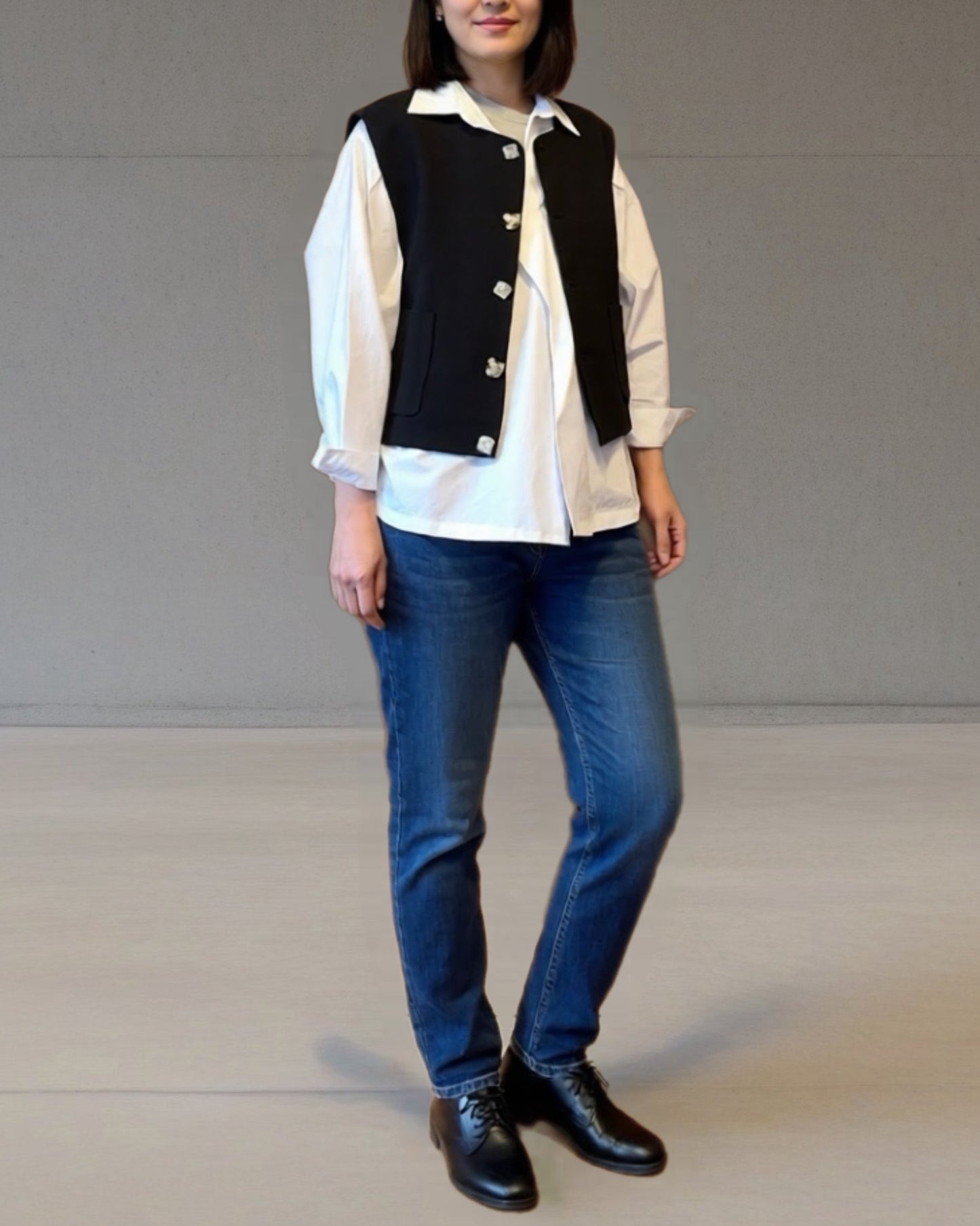 高質感Ｈ型短背心