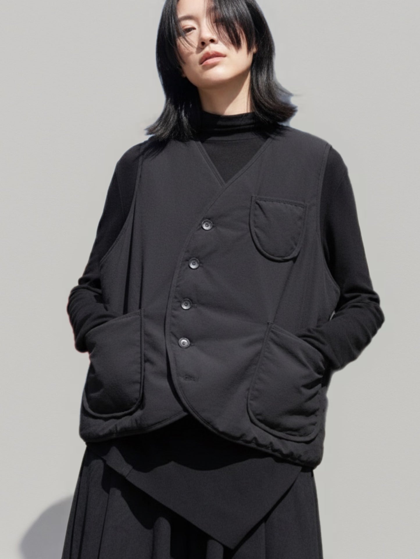 熱賣/百搭夾棉保暖造型背心