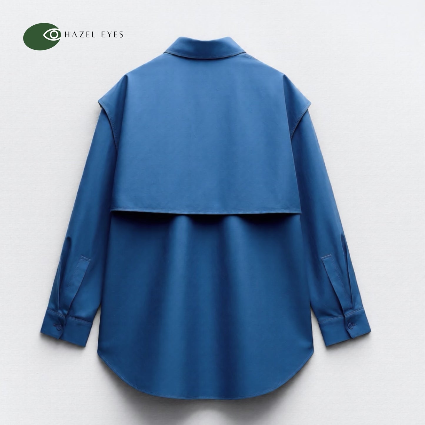 法式設計感風衣型造型襯衫