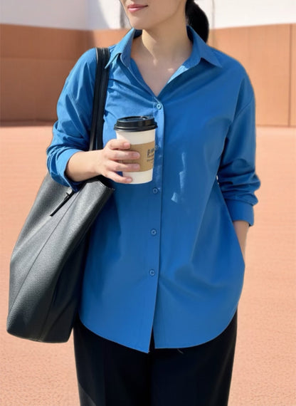 法式設計感風衣型造型襯衫
