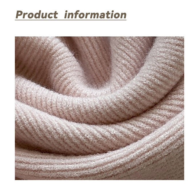 小高領修身毛衣打底上衣-三色