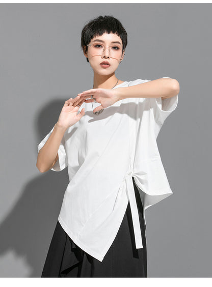 新品/設計款不規則織帶裝飾潮Ｔ/6008