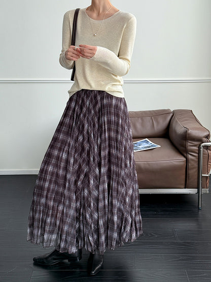 秋冬新款/圓領百搭包色薄毛衣-四色