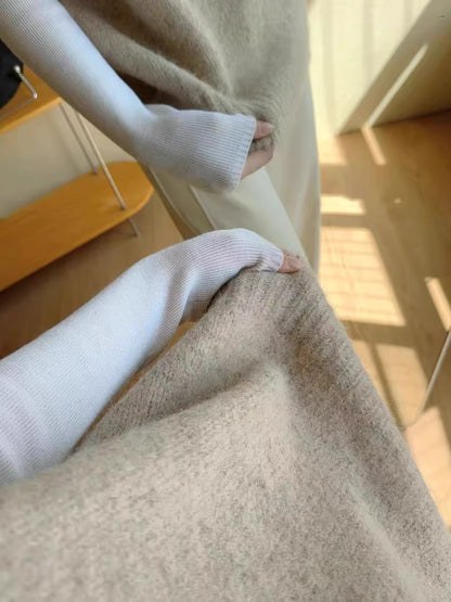 疊穿百搭含羊毛保暖套頭背心