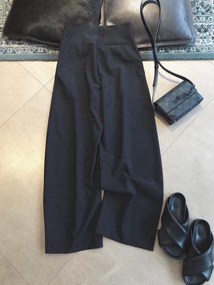 春季高腰繭型立裁別緻褲版長褲