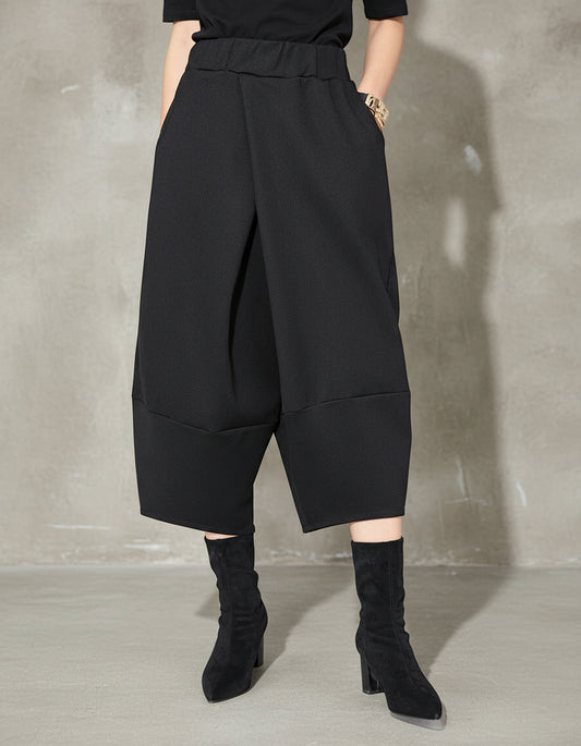 立體剪裁設計款七分潮褲8767