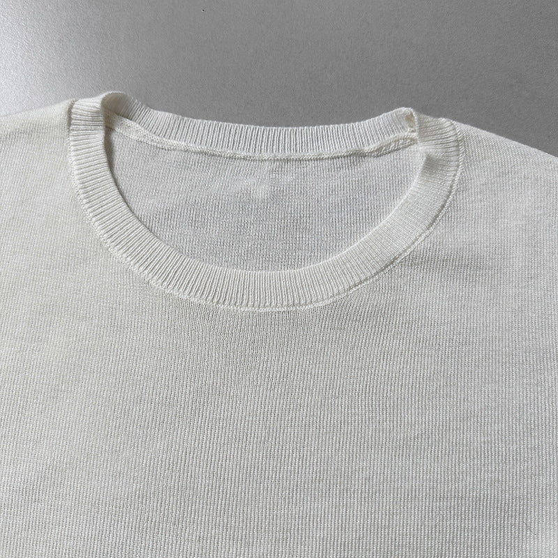 秋冬新款/圓領百搭包色薄毛衣-四色