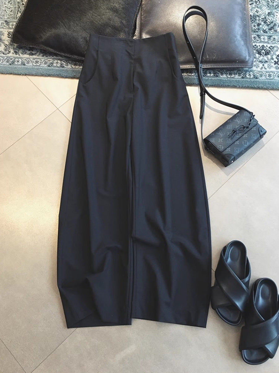 春季高腰繭型立裁別緻褲版長褲