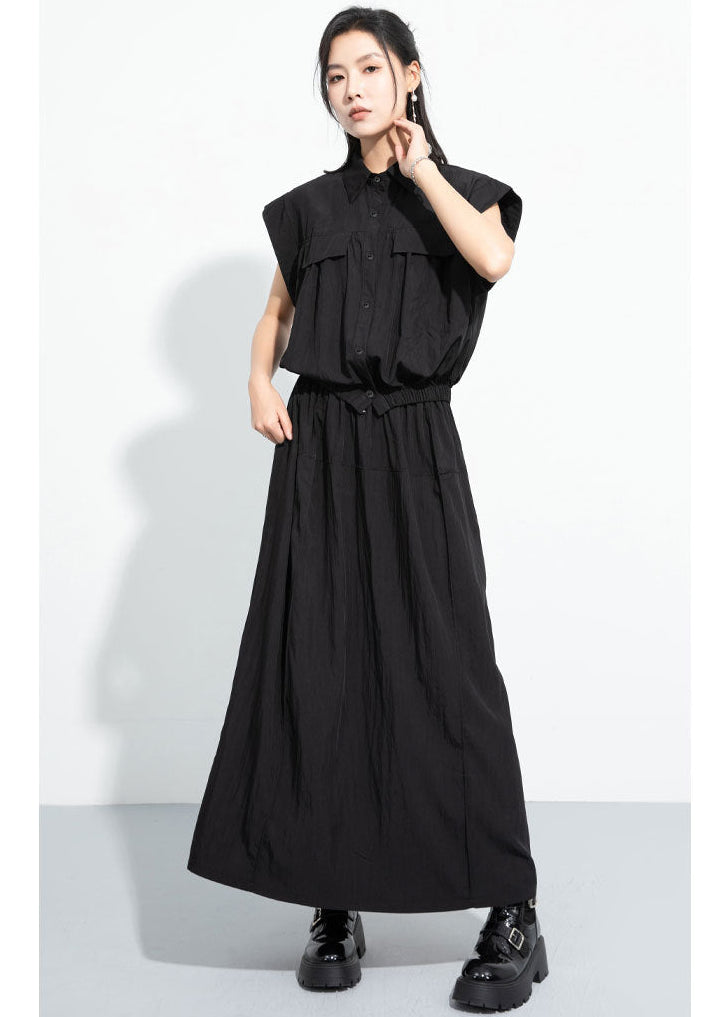 2026新款/個性設計款收腰無袖背心襯衫