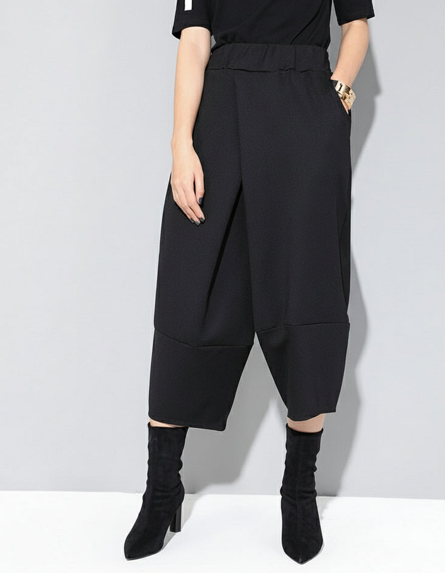 立體剪裁設計款七分潮褲8767