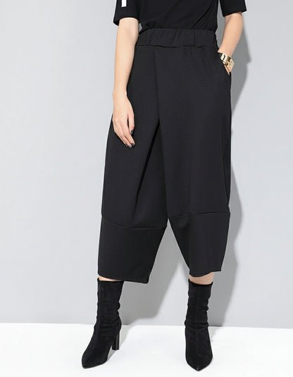 立體剪裁設計款七分潮褲8767