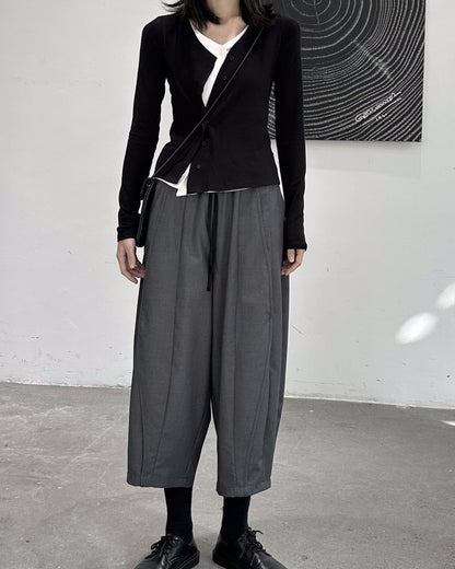 假兩件斜門襟設計款T恤