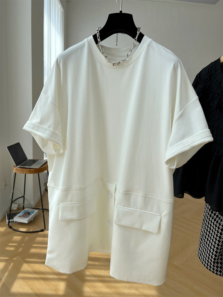 設計款｜西裝下擺設計款造型Ｔ恤