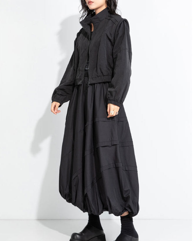 酷又甜包繩肩設計款短夾克