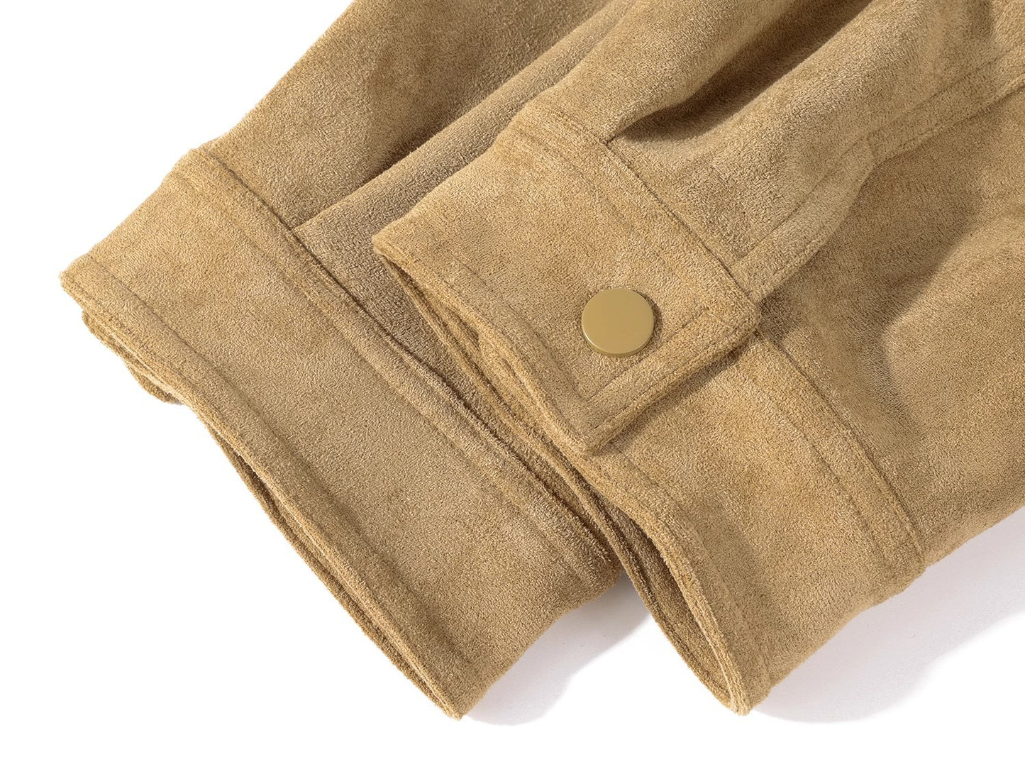 年輕感鹿皮絨英倫復古短夾克