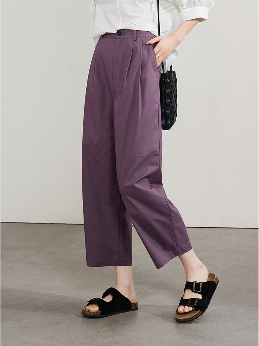 夏日新品～好感度百搭顯瘦八分褲