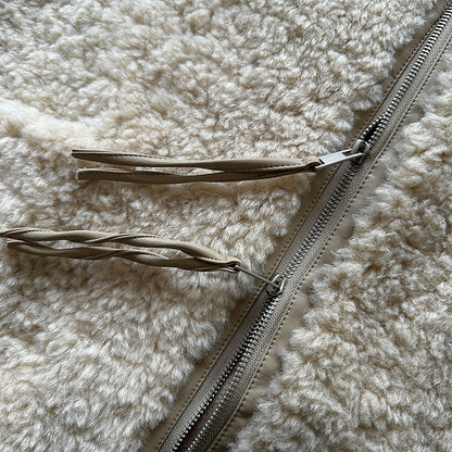 毛絨絨羊羔高質感造型保暖背心