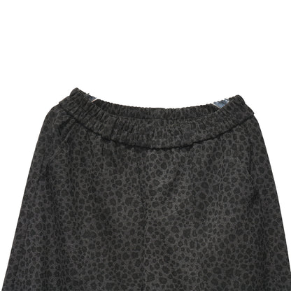 街頭風小豹紋垂墜寬褲