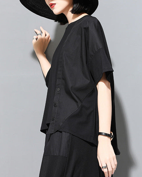 魅力新品/超有型斜拼接蝙蝠袖Ｔ恤