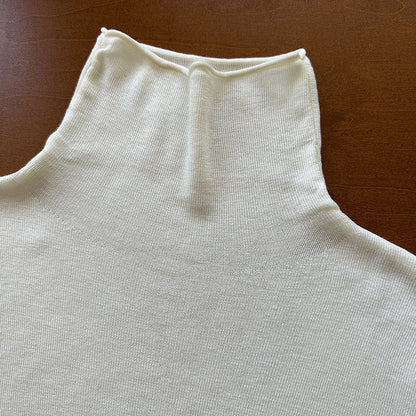 五分袖半高領百搭寬鬆上衣-五色