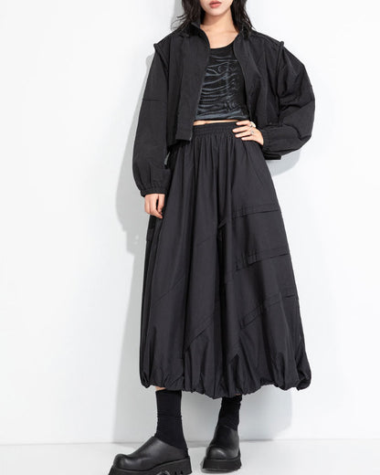 酷又甜包繩肩設計款短夾克