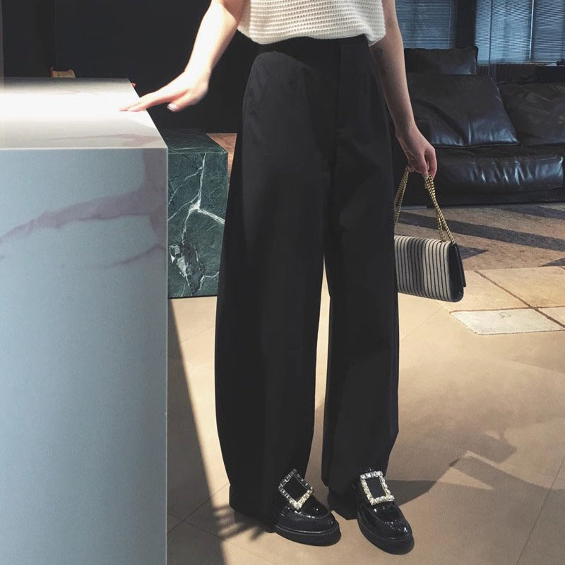 春季高腰繭型立裁別緻褲版長褲