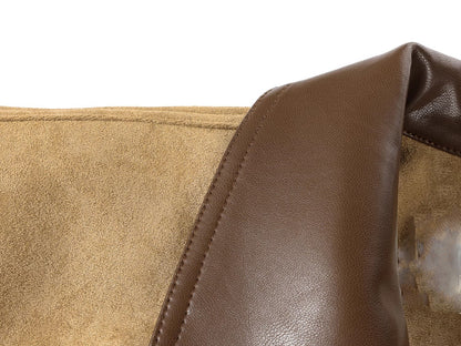 年輕感鹿皮絨英倫復古短夾克