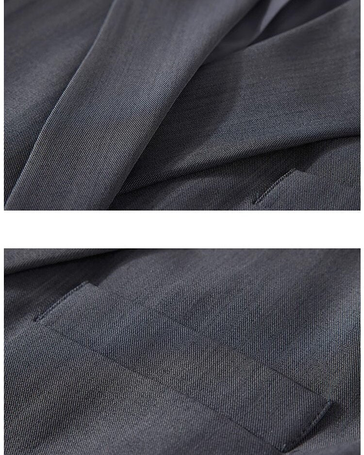 酷甜風後開叉造型西裝外套