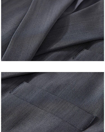 酷甜風後開叉造型西裝外套