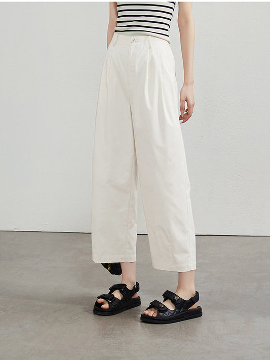 夏日新品～好感度百搭顯瘦八分褲