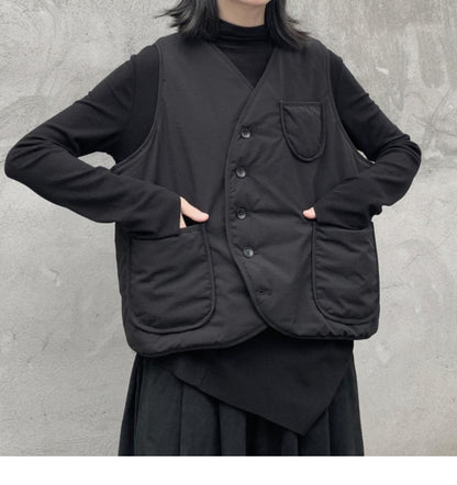 熱賣/百搭夾棉保暖造型背心