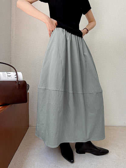 拼接顯高A字荷包裙