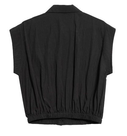 2026新款/個性設計款收腰無袖背心襯衫