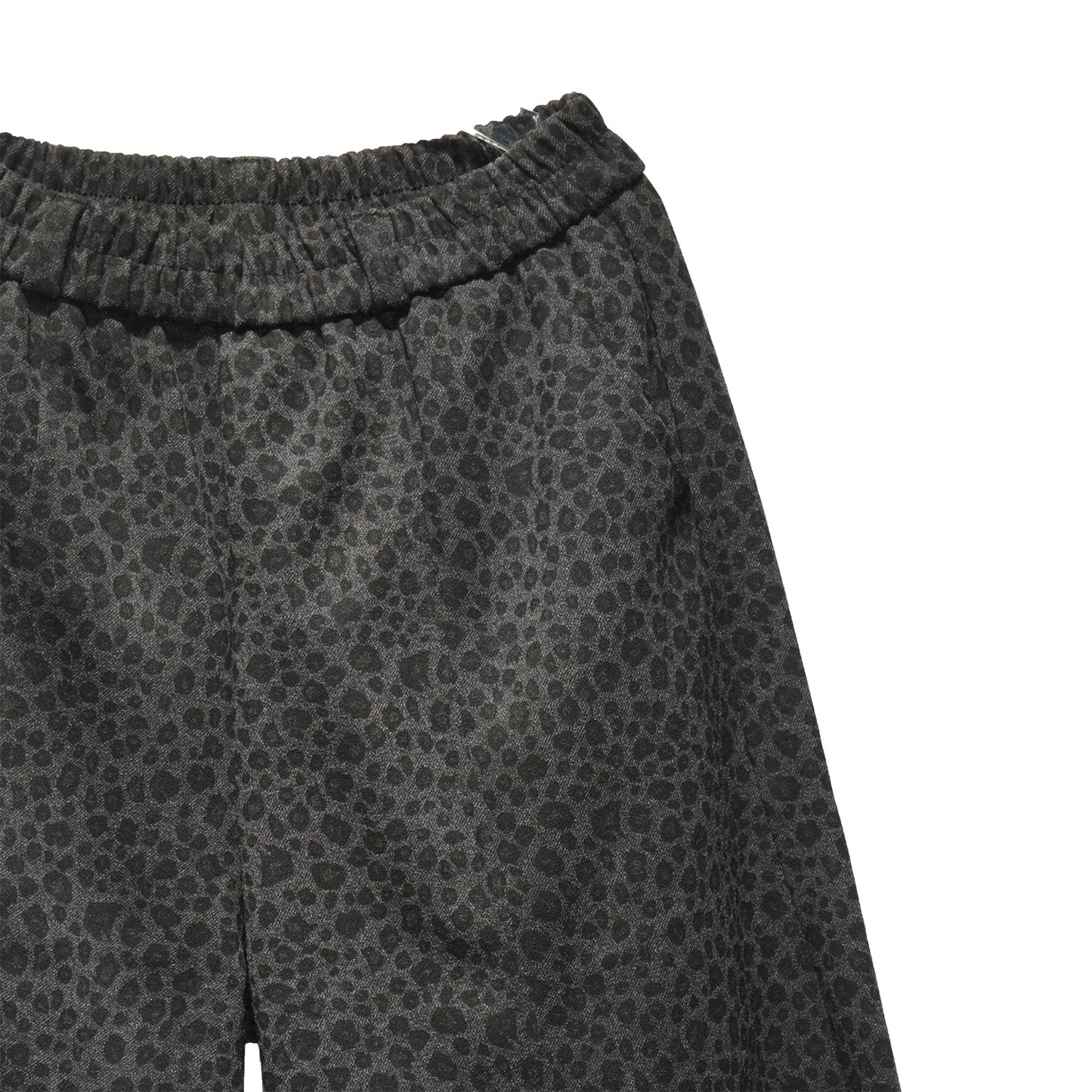 街頭風小豹紋垂墜寬褲