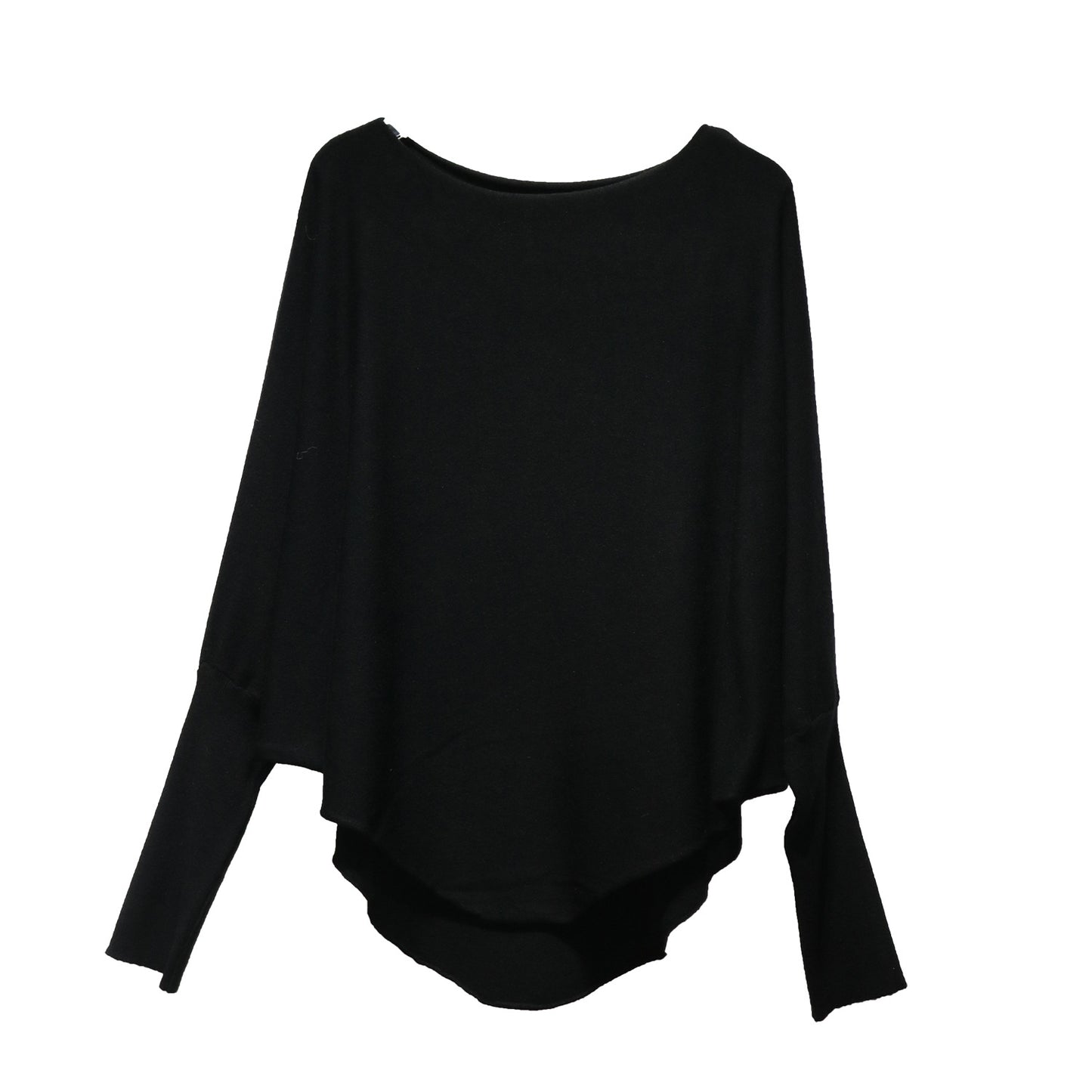 法式慵懶蝙蝠袖船型領大寬T恤