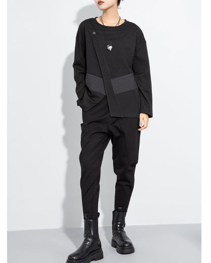 前拼接造型簡約百搭Ｔ恤