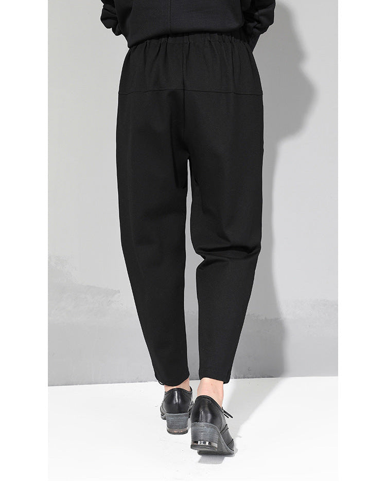 秋冬窄版立體剪裁顯瘦哈倫褲8775