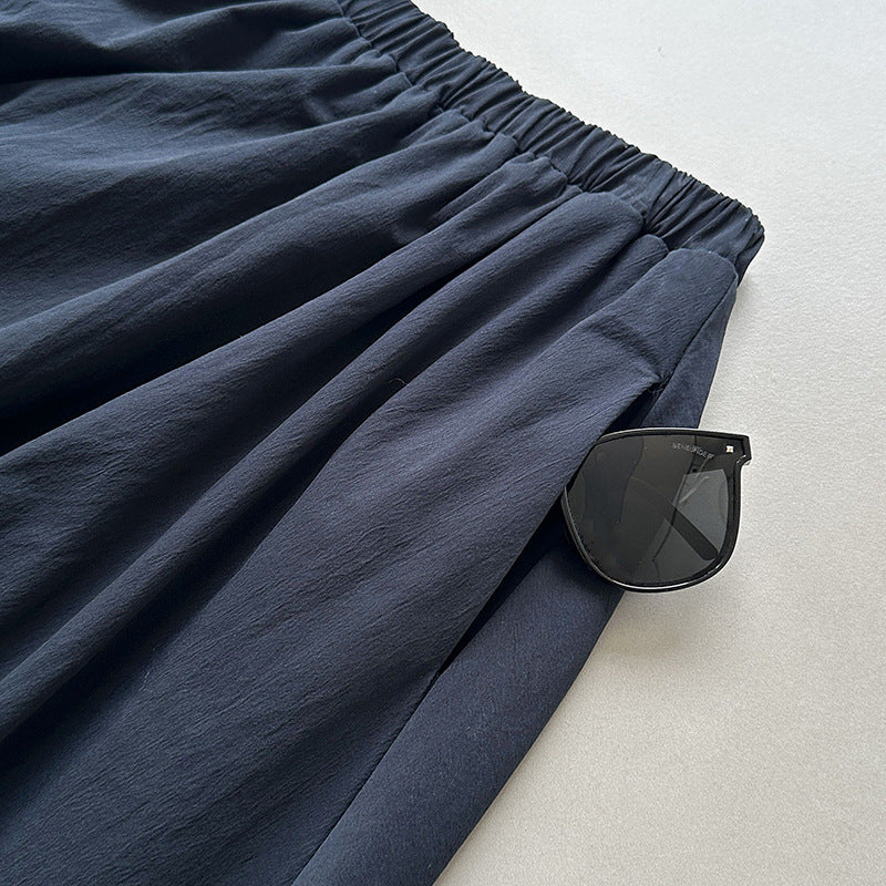 拼接顯高A字荷包裙