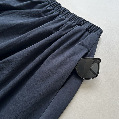 拼接顯高A字荷包裙